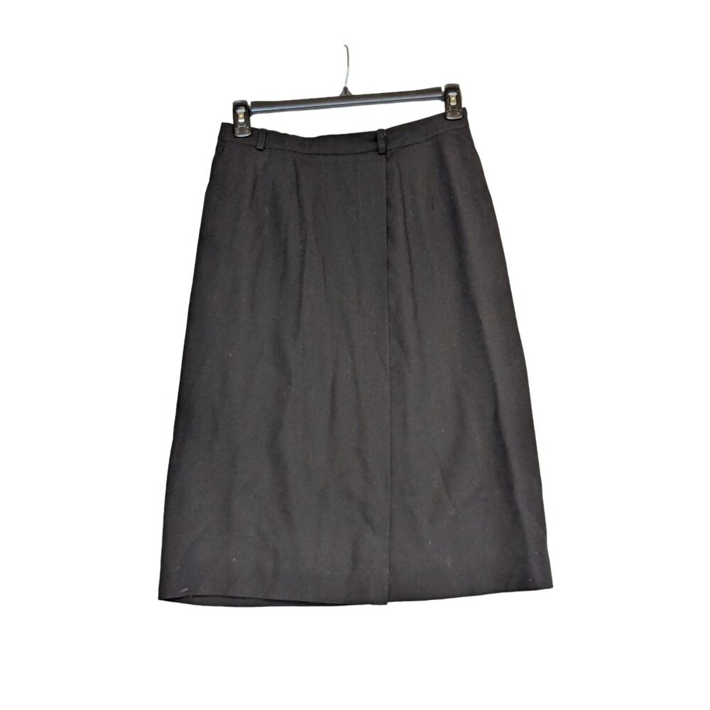 Vintage Ralph Lauren Wool Wrap Skirt With Belt Loops Pockets READ